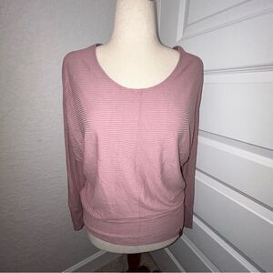 MiniStreet Ribbed Dolman Sleeve Shirt Top